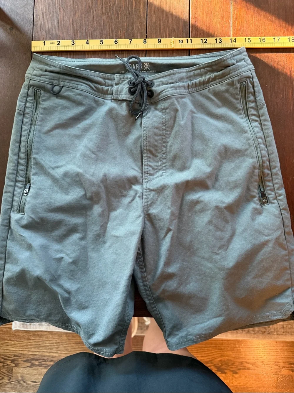 Roark Layover Traveler Shorts Grey Hybrid Stretch Sz 30